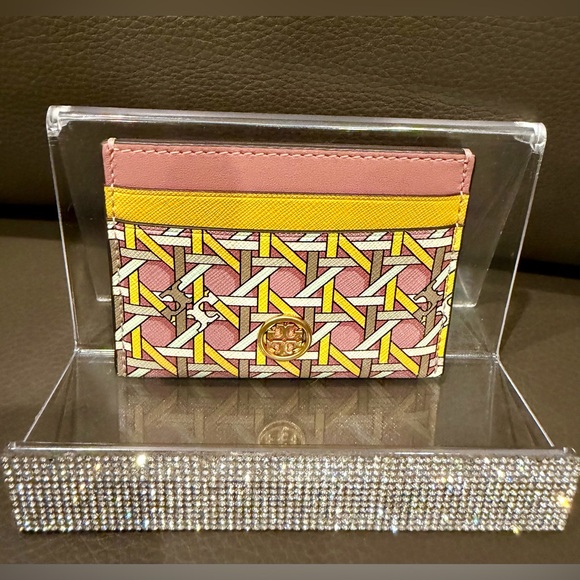 NIB! Tory Burch Geometric Card Holder - Picture 1 of 7